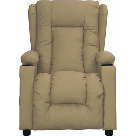 Maison Exclusive - Relaxsessel Cappuccino-Braun Kunstleder (1/5)
