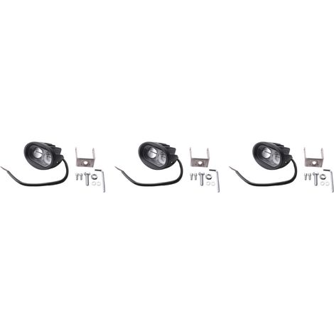 Adecuado para 3 luces de señalización LED azules, 10-80V, aplicable a vehículos, carretillas elevadoras, iluminación de seguridad laboral, automóviles y aplicaciones industriales.