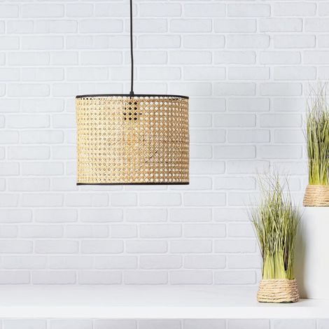 BRILLIANT Lampe Wiley Pendelleuchte 30cm rattan 1x A60, E27, 60W, geeignet für Normallampen (nicht enthalten) Kabel kürzbar (1/5)