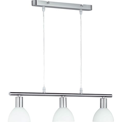 Lampadario Dallas argento 3 luci E14 RL R335110307 (1/3)