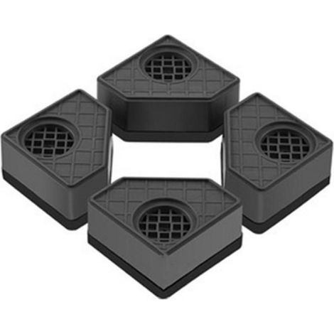 Coussin Anti-Vibration pour Lave-Linge, Lave-Linge, SèChe-Linge, Portant des Coussinets CarréS en Caoutchouc, Socles à une Seule (1/4)