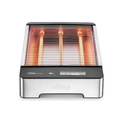 Tostadora ufesa kamut 1000W 4 rebanadas acero inoxidable (1/3)