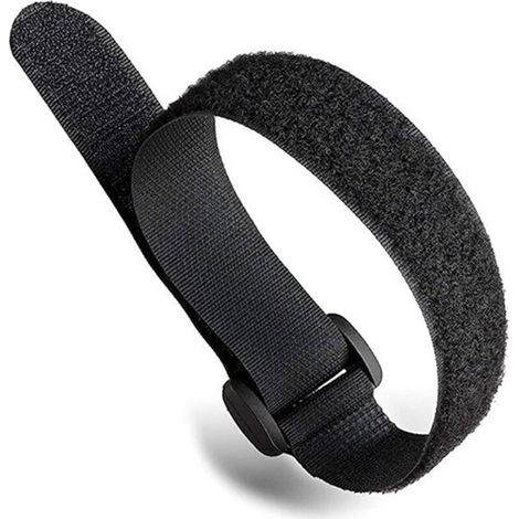 5pcs - 25 x 500mm,Noir- Attache Cable Et Boucle,Scratch Cable,Attache Cable Scratch,Attache Cable Réutilisables,Sangle Réutilisable Câble De PC, L'organisation Des Câbles,La Télévision,Le Bure (1/4)