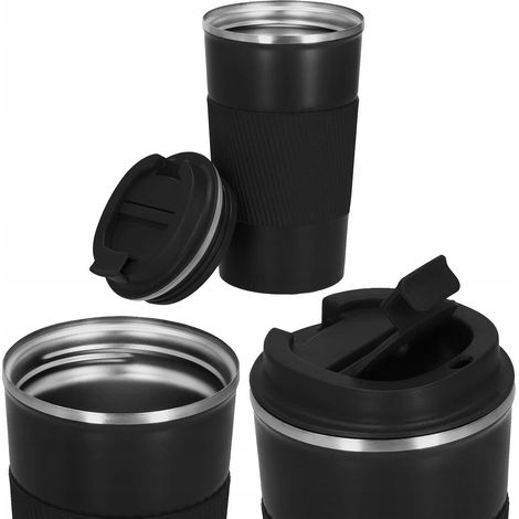 VASO TERMICO TURISTICO DE ACERO INOXIDABLE VACÍO 500ml 0,5L TERMICO inoxidable (1/5)