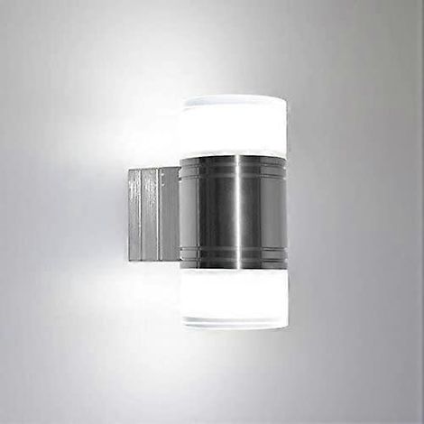 Moderne 10W LED-Wandleuchte für den Innenbereich, nach oben und unten gerichtete LED-Beleuchtung, zylindrische Wandleuchte für Wohnzimmer, Café, Hotel, Flur, kaltweißes Licht [Energieklasse A++]