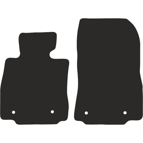 Tapis de sol avant basiques en velours pour : Mazda 2 III hatchback (2015-) (1/2)