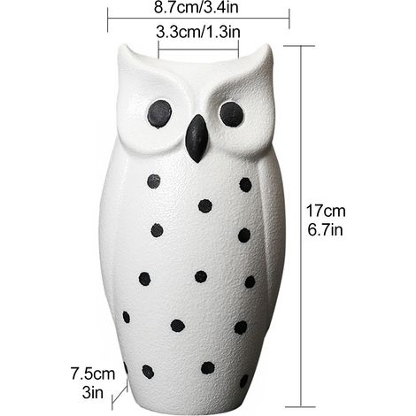 Pots de fleurs, vase moderne nordique, décoration hibou, artisanat décoratif en céramique pour bureau (1/5)