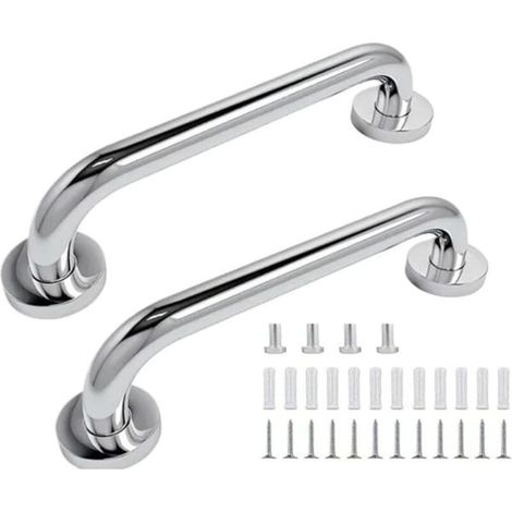 Set of 2 bathroom grab bars - Bath and shower handles 40 cm - AquaForge (1/5)