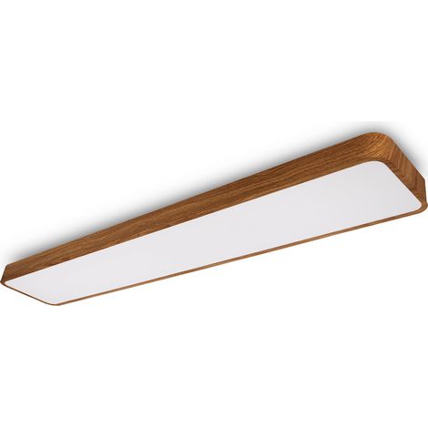 Plafón LED Decorativo - Efecto Madera - 36W - 4000K - 120cm