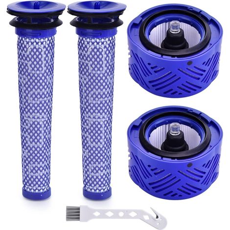 Lot de 2 filtres pour aspirateur V6, 2 pré-filtres V6, compatibles avec les Dy-son pour accessoires d'aspirateur V6 compatible avec Dy-son V6 Absolute V6 Animal V6 Motörhead V6 (1/5)