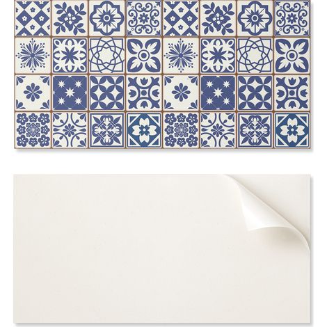 Azulejos decorativos de vinilo para pared con estampados y dise帽os decorativos, 10x40x20 cm.