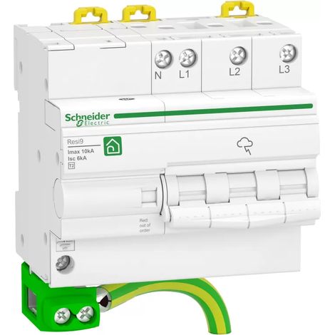 Überspannungsschutz Schneider Electric r9l16710 Typ 2 10 kA 20 cm (1/2)