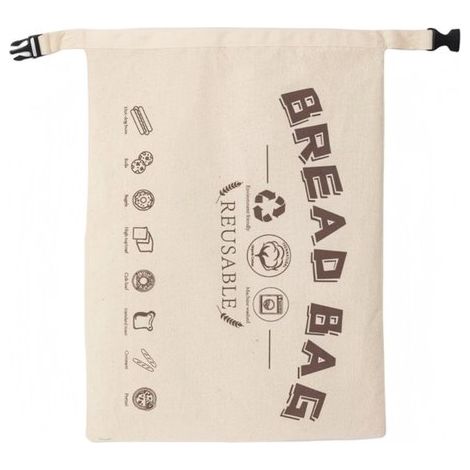 Bolsa de algodón para pan de 32x42 cm, Recubierta de cera de abeja, Reutilizable, Bolsa reutilizable especial para pan casero (1/5)