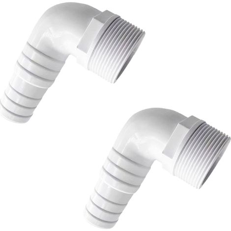 Adaptateur de tuyau de piscine, compatible avec SPX1105Z3/SPX1105Z4/SPX1091Z7, raccord pour pompe de piscine hors sol, filtre, écumeur, 3,8 cm, 90 degrés, 2 pièces (1/5)