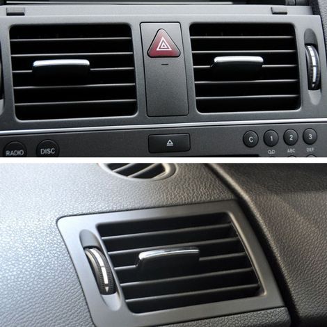 Clip de Grille d'air frais, languette de sortie de ventilation de climatisation, bouton plectre de Direction du vent de remplacement pour Benz W204 X204 C200 GLK300