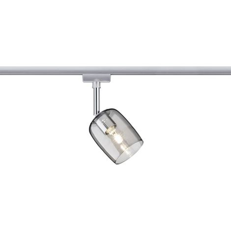 Paulmann Blossom Lampada per sistema su binario URail Cromo (opaco), Vetro fumé