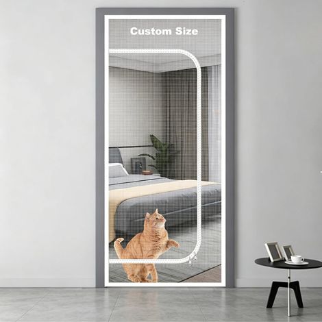 Porte pour Chats Moustiquaire sur Mesure,Rideau Insectes (1/5)