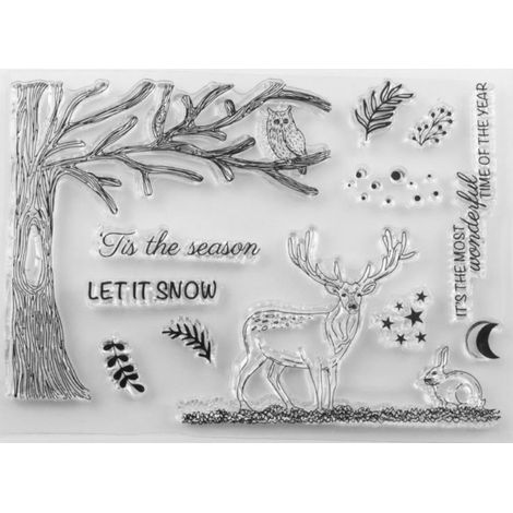 Weihnachtliche Silikonstempel aus transparenter Folie – Kreative DIY-Ideen für Karten, Scrapbooking und Fotoalben (1/5)