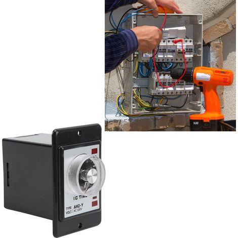 JYIO/匠意源 AH2-Y 10M Miniatur-Zeiger-Zeitschalter mit Timer (8 Pins, 220V AC) (1/5)