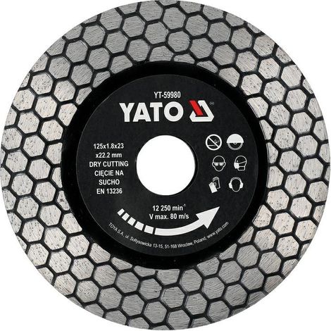 Disque Yato pour grès cérame et granit 125 mm