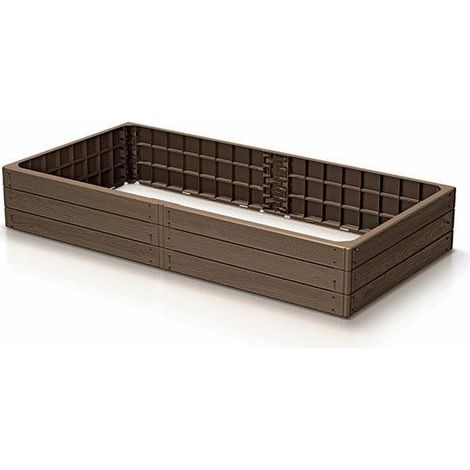 Prosperplast Base Woody quadratisches Hochbeet modulare neutral