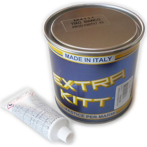 Extra kitt 750ml mastice stucco bianco per marmo