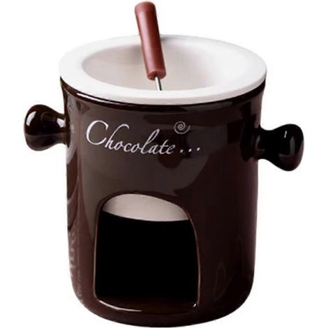 Tasse à fondue au chocolat en céramique, caquelon à fondue au chocolat, tasse à fondue au chocolat, en-cas, bonbons, caquelon à fondre le chocolat, café (1/5)