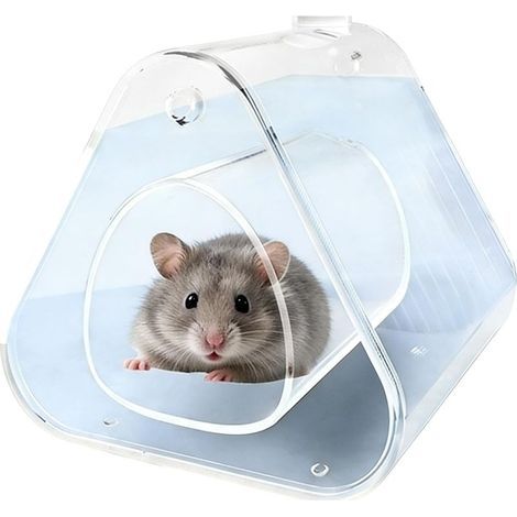 Maison Rafraîchissante pour Hamster,Cave Transparente avec Rafraîchissement Immédiat Chinchillas - Cage Souris en Climat Chaud,pour Chambre Salon Bureau Balcon et Appartement (1/5)