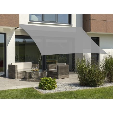 Voile d'ombrage Teneriffa - Gris argenté - 500 x 360 cm - Rectangulaire - 235-14 - 2,5 kg (1/2)