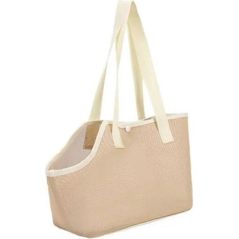 Sac de transport pour chien/chat, pliable et respirant, en maille ajourée, format 18 x 33 x 23 cm - FFY (1/4)