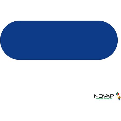 Lot de 10 adhésifs marquage au sol - trait Bleu 150 x 50mm - 4003511 (1/2)