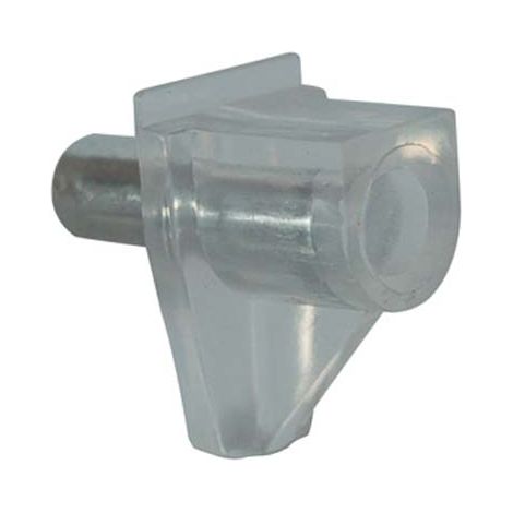 MENSOLINA REGGIPIANO A INFILARE PERNO ACCIAIO - PVC TRASPARENTE D.MM 5- 500 pezzi