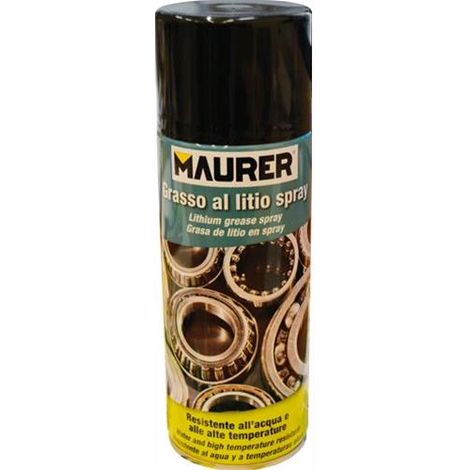 GRASSO SPRAY AL LITIO MAURER 400 ML RESISTENTE ALTA TEMPERATURA E ACQUA (31066) (1/5)