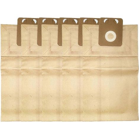 Lot de 5 sacs à poussière pour aspirateur Nilfisk VP100, VP200 et VP300. Accessoires pour aspirateur : sacs à poussière en papier. (1/5)