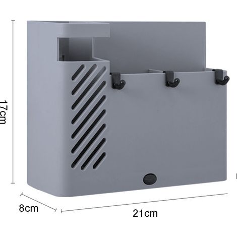 Porte-baguettes mural multifonction gris, égouttoir pour couverts et couteaux, rangement de cuisine suspendu, boîte de rangement pour baguettes. (1/3)