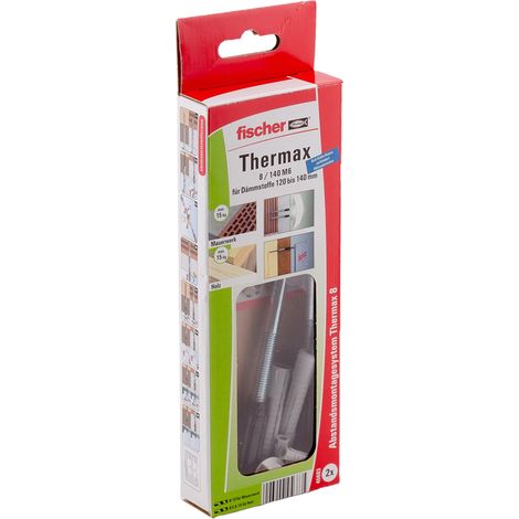 Fischer 2x Sistema de Montaje a Distancia Thermax 8/140 M6 B - 45683 (1/5)