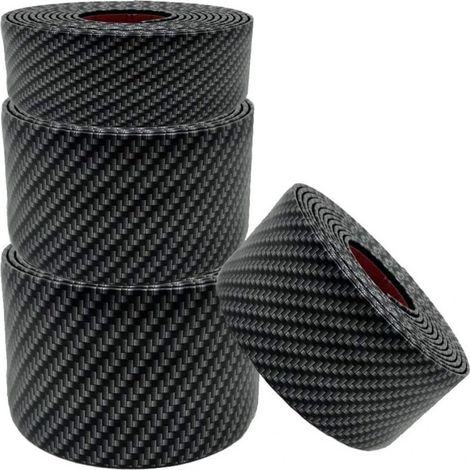 Lot de 4 rouleaux d'autocollants pour voiture, carbone, noir - Lot de 4 rouleaux d'autocollants pour voiture, carbone, noir (1/5)