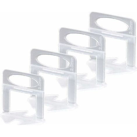 Niveleur Carrelage, Croisillon Carrelage Autonivelant 2mm Croisillon Autonivelant, pour L'installation de Carreaux de Sol et Mur (200xCroisillon Carrelage 2mm) (1/5)