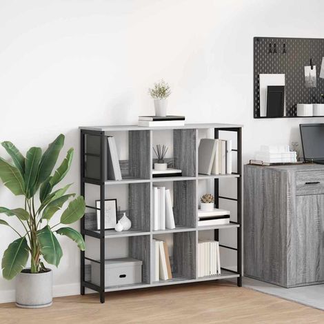 Bücherregal Graues Sonoma 102 x 32 x 104,5 cm Holzwerkstoff (1/5)