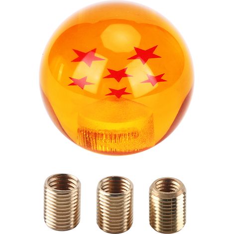 Manette de levier de vitesse en forme de balle de voiture avec adaptateur de remplacement (1/5)