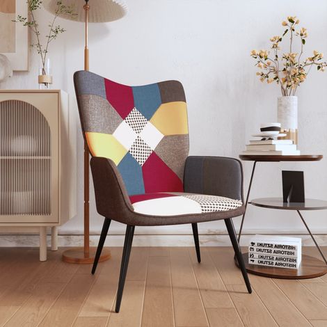 vidaXL Poltrona Relax in Tessuto Patchwork (1/5)