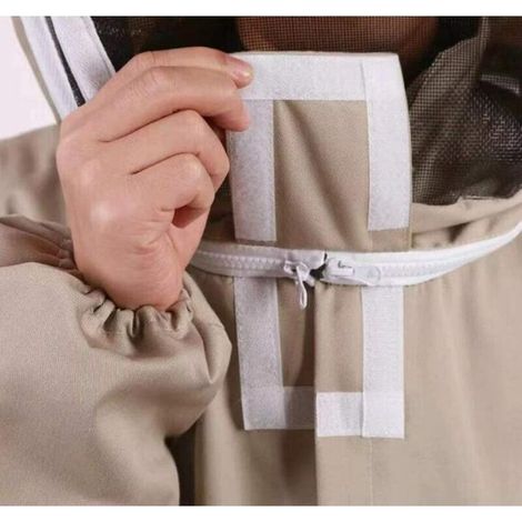 Combinaison d'apiculteur professionnelle avec voile autoportant L marron (1/4)