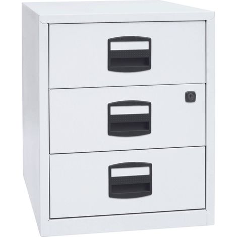 BISLEY Beistellschrank auf Rollen Home Office Verkehrsweiß (1/5)