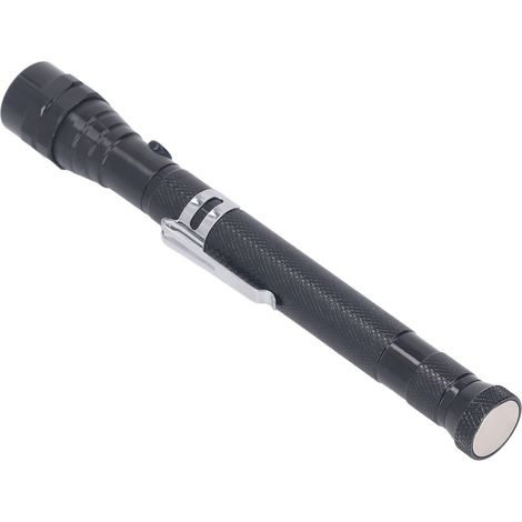 Outil de ramassage magnétique rétractable à LED, aimant télescopique antidérapant pour lampe torche (1/5)