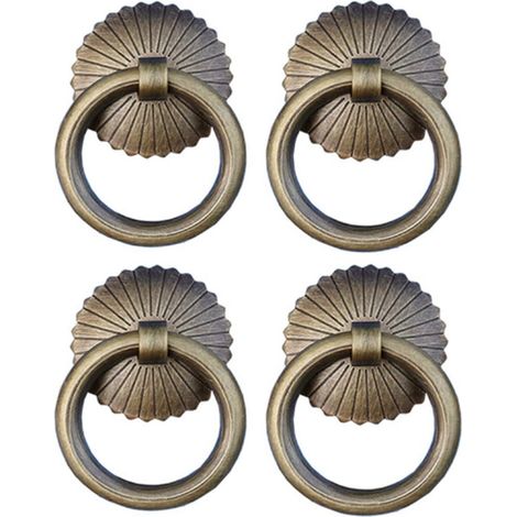 Poignées - 6 pièces - Poignées de meubles avec anneaux - 252545 mm (1/5)