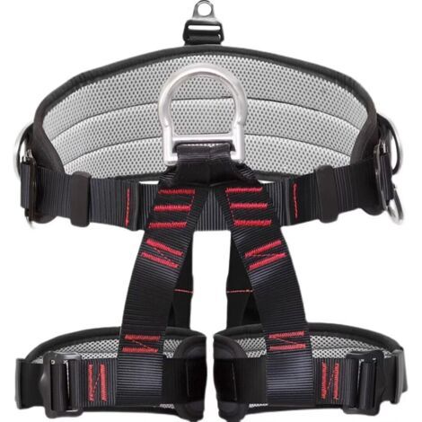 Ceinture de sécurité réglable,harnais d'escalade de protection de la taille,harnais demi-corps avec 3 anneaux de roulement en alliage d'aluminium,ceinture de sécurité de protection contre les chutes (1/5)