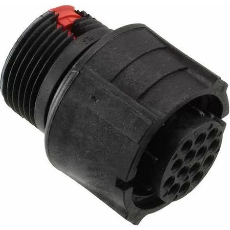 Souriau CL1F2201 Connecteur automobile circulaire 14P Femelle IP67 - Noir/Rouge