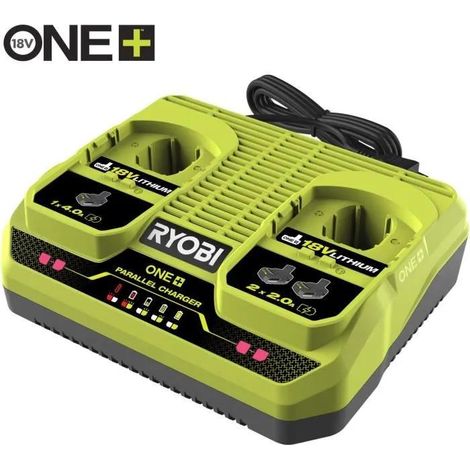 Ryobi RC18240 Cargador compacto amarillo para baterías 18V