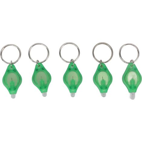 Mini door-keys LED, lamp of pocket, Portable, for detection of jewelry, light green, 5 pieces (1/5)