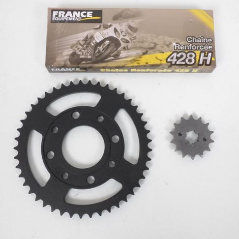 Kit chaîne France Equipement pour Moto Daelim 125 Daystar 2008 à